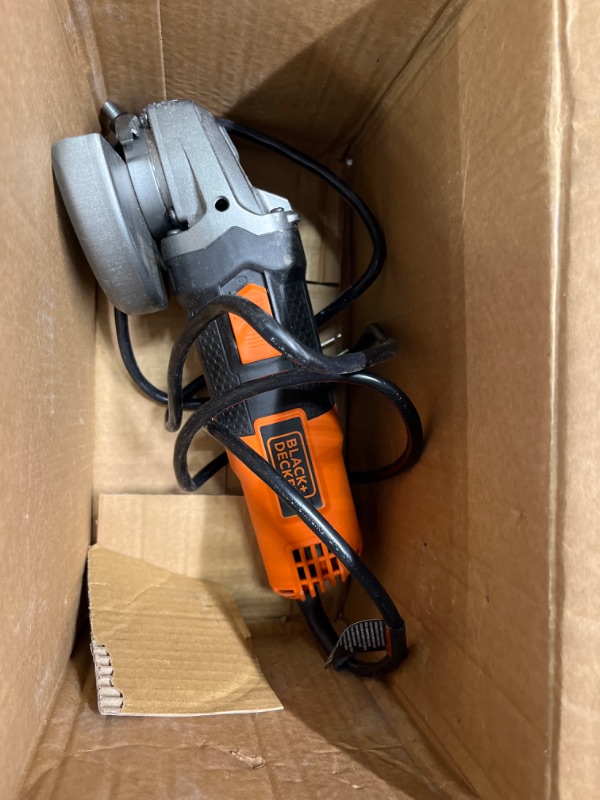 Photo 2 of BLACK+DECKER Angle Grinder Tool, 4-1/2-Inch, 6 Amp (BDEG400)