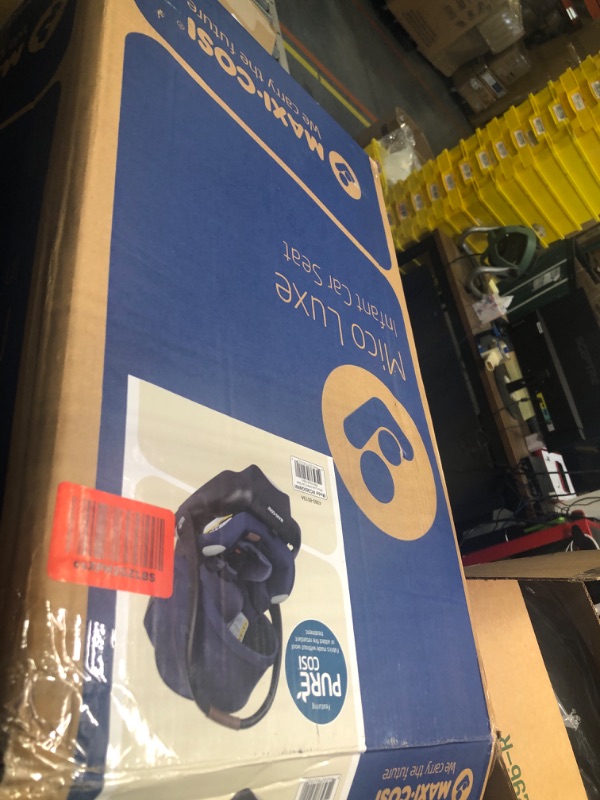 Photo 1 of Maxi-Cosi Maxi-Cosi Mico Luxe Infant Car Seat, Rear-Facing for Babies from 4–30 lbs and up to 32”, New Hope Navy