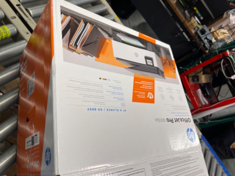 Photo 1 of HP OfficeJet Pro 9015e Wireless Color All-in-One Printer with bonus 6 months Instant ink with HP+ (1G5L3A),Gray