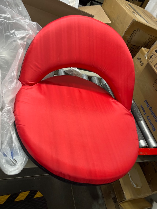 Photo 2 of ECR4Kids Spectator Adjustable Floor Chair, Stadium Seat, Red