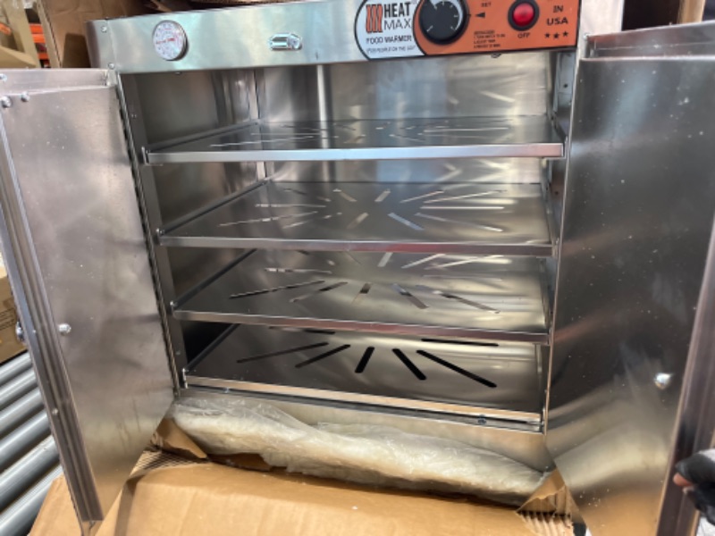 Photo 6 of HeatMax 25x15x24 Commercial Hot Box Catering Food Warmer, Hot Food, Pizza, Pastry, Empanada, Patty, Concession, Heated Case