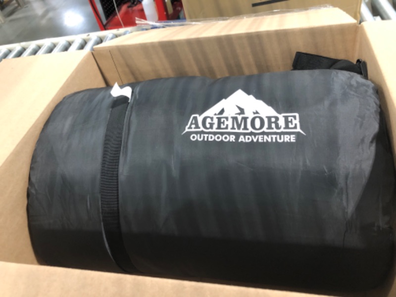 Photo 3 of AGEMORE 0 Degree Double Sleeping Bag for Adults,Cotton Flannel Lined 2 Person Cold Weather Queen Size Sleeping Bag, Double Wide Warm Sleeping Bag for Family Winter Camping Or RV Traveling