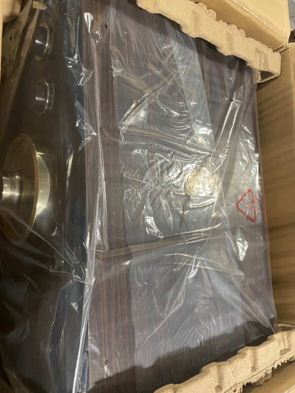 Photo 1 of Victrola Empire Mid-Century 6-in-1 Turntable with 3 Speed Record Player, Bluetooth Connectivity, Radio, Cassette and CD Player (Espresso) Espresso Record Player
