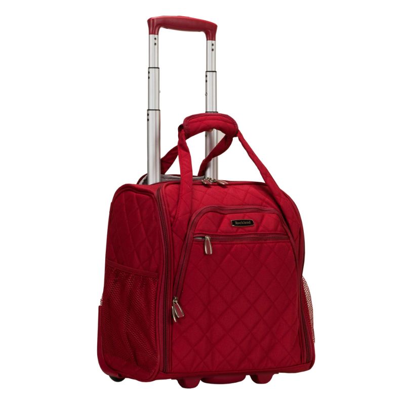 Photo 1 of Rockland Melrose Upright Wheeled Underseater Carry-On Luggage, Red, 16-Inch Carry-On 16-Inch Red 