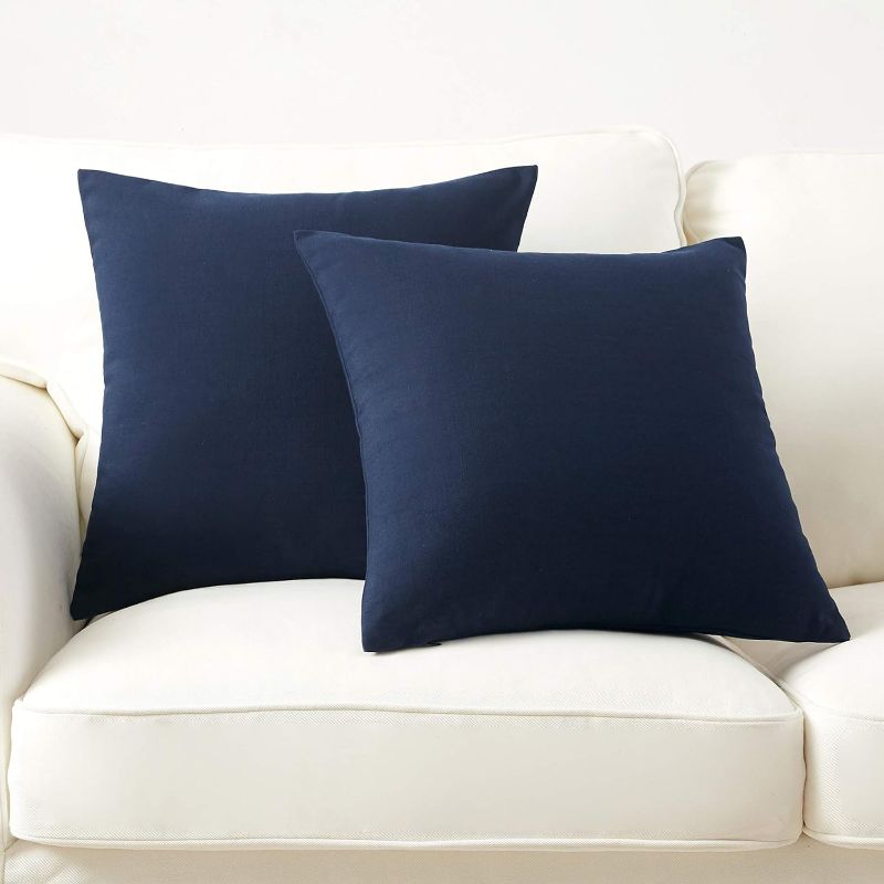 Photo 1 of  Navy Blue 22” x 22” Decorative Pillows, Set of 2
