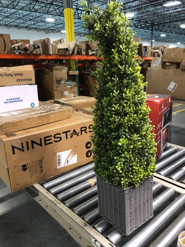 Photo 3 of 36 Inch Artificial Boxwood Topiary Tree