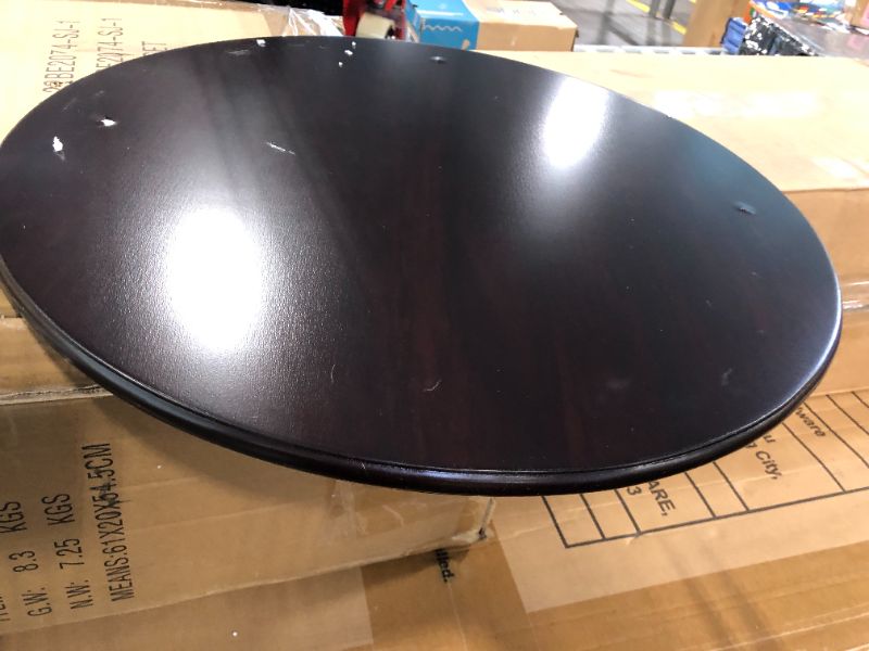 Photo 5 of *******HEAVILY DAMAGED TABLE TOP**** Frenchi Furniture Table, L 19.70 inch x W 19.70 inch x H 25.80 inch, Espresso