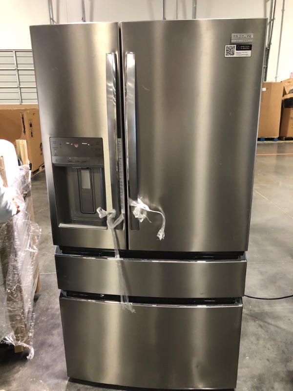 Photo 2 of Frigidaire Gallery 21.5-cu ft 4-Door Counter-depth French Door Refrigerator with Ice Maker (Fingerprint Resistant Stainless Steel) ENERGY STAR
