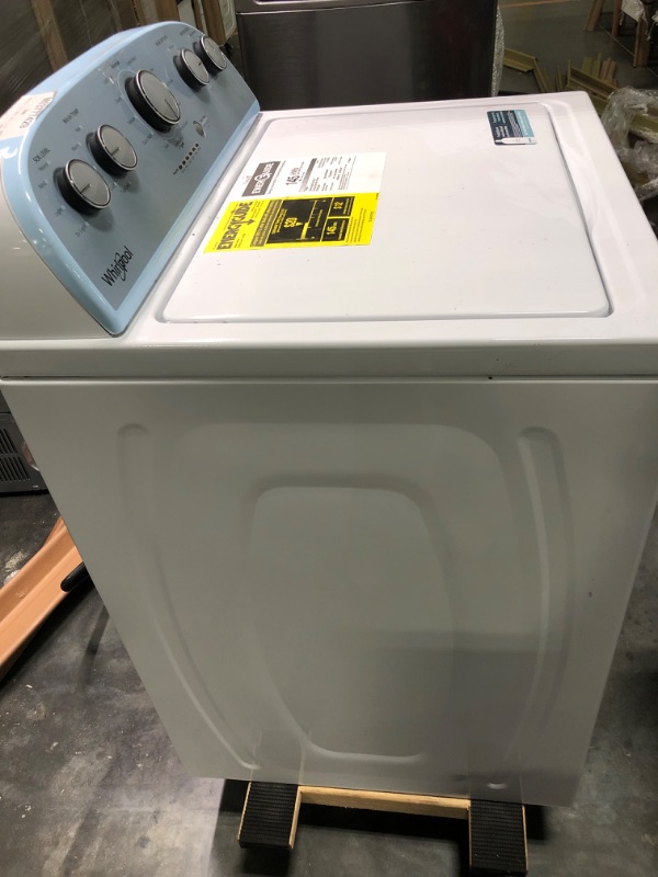 Photo 3 of Whirlpool 3.5-cu ft High Efficiency Agitator Top-Load Washer (White) non functional can use as parts 
