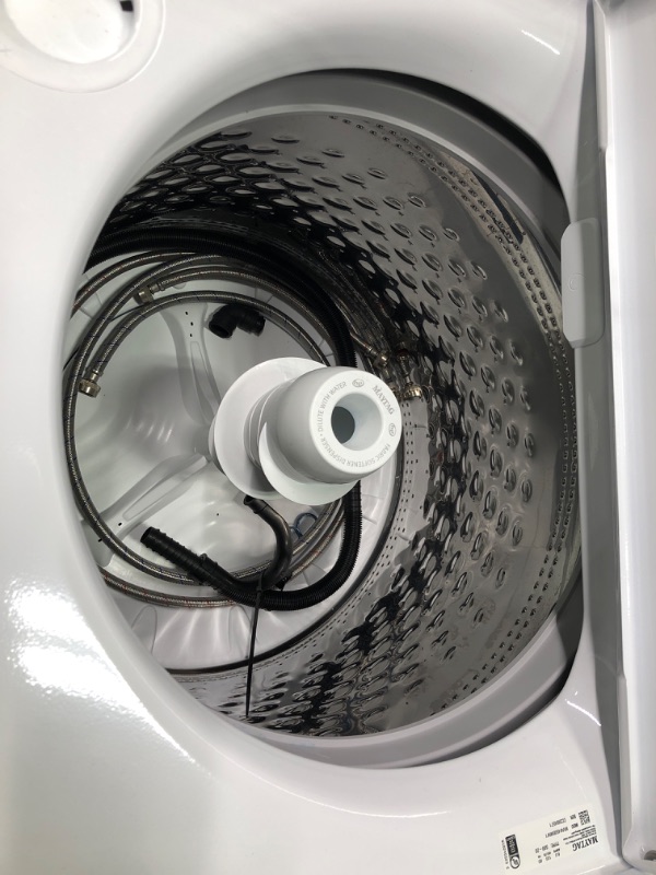 Photo 7 of Maytag 4.5-cu ft High Efficiency Agitator Top-Load Washer (White)
