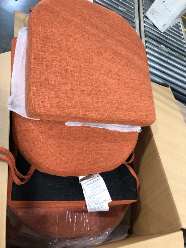 Photo 1 of 6 STOOL CUSHIONS ORANGE 