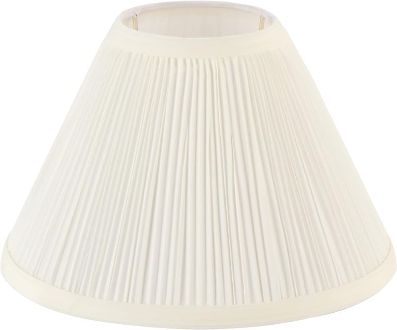 Photo 1 of Aspen Creative 59171, Empire Uno Lamp Shade, Off White, 4" Top x 10" Bottom x 7" Slant Height, Slip UNO 33mm
