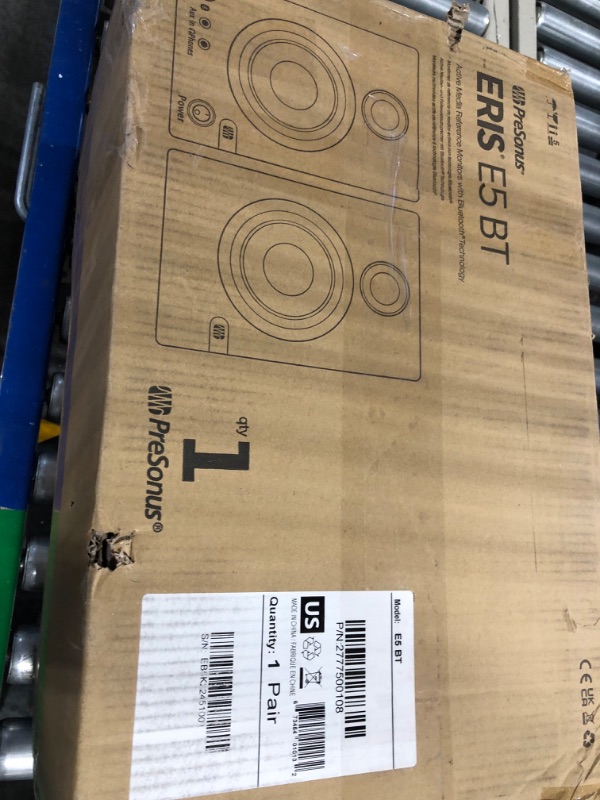 Photo 2 of PreSonus Eris E5 BT-5.25" Near Field Studio Monitors with Bluetooth, 100W Power, Subwoofer Output, Plus Balanced and Unbalanced Inputs E5 (Pair) Bluetooth