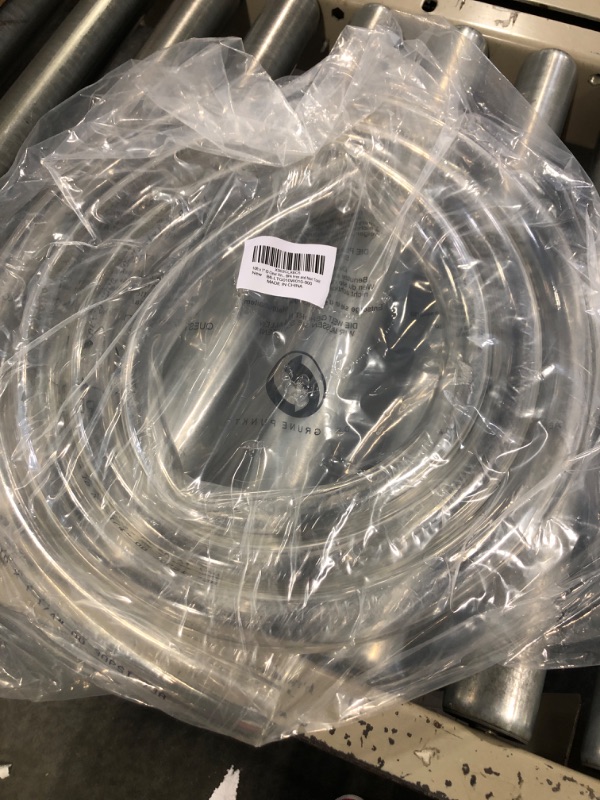 Photo 2 of 10ft x 1" ID Clear Vinyl Tubing, Flexible Hybrid PVC Tubing Hose, Lightweight Plastic Tube UV Chemical Resistant Vinyl Hose, BPA Free and Non Toxic ID 1 INCH 10 Feet