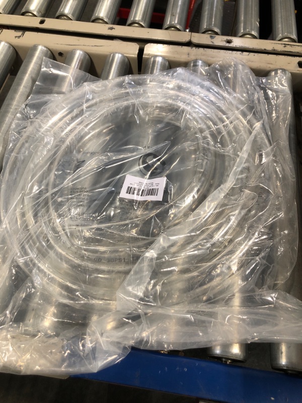 Photo 2 of 10ft x 1" ID Clear Vinyl Tubing, Flexible Hybrid PVC Tubing Hose, Lightweight Plastic Tube UV Chemical Resistant Vinyl Hose, BPA Free and Non Toxic ID 1 INCH 10 Feet