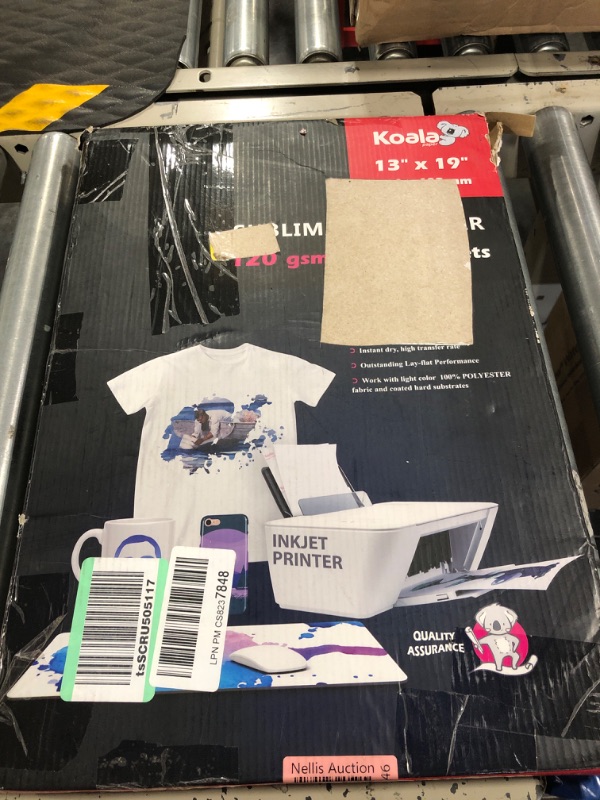 Photo 2 of Koala Sublimation Paper 13X19 inches 120gsm 120 Sheets for Personalize Your Gift Compatible With Inkjet Printer Sublimation Ink 13''X19'' ( no ink is included )