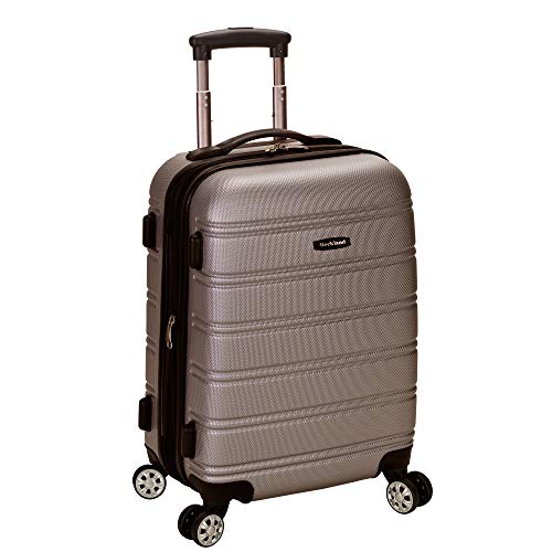 Photo 1 of Rockland Melbourne Hardside Expandable Spinner Wheel Luggage, Silver, Carry-On 