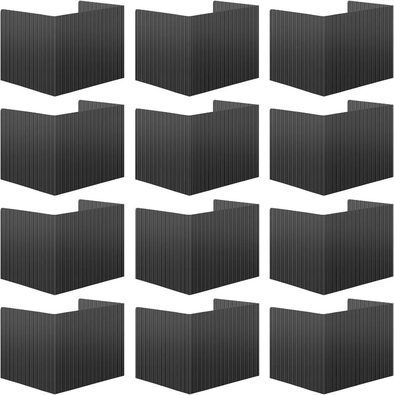 Photo 1 of 24 Pcs Plastic Privacy Folders for Students Classroom Partitions Divider Shield Desk Privacy Study Carrel Panel Testing Boards, 45.35 x 13.5'' 
