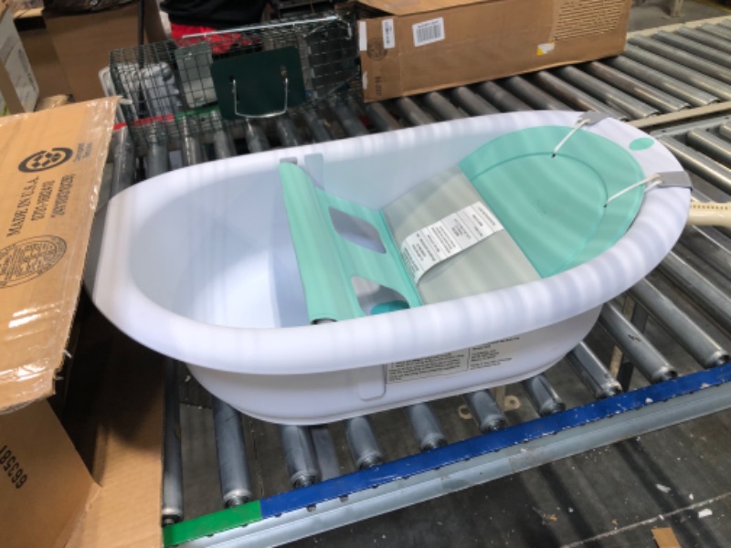 Photo 2 of 4-in-1 Grow-with-Me Bath Tub by Frida Baby Transforms Infant Bathtub to Toddler Bath Seat with Backrest for Assisted Sitting in Tub