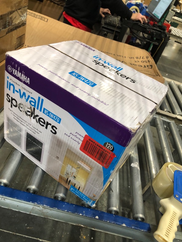 Photo 1 of Yamaha NS-IW470 3-Way In-Wall Speaker For Custom Install (White, Pair) Speaker System 120 Watts