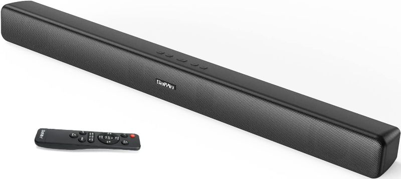 Photo 1 of Sound Bar for TV with Subwoofer Deep Bass Soundbar 2.1 CH Home Audio Surround Sound Speaker System with Wireless Bluetooth 5.0 for PC Gaming with Wired Opt/Aux/Coax Connection Mountable 29-Inch