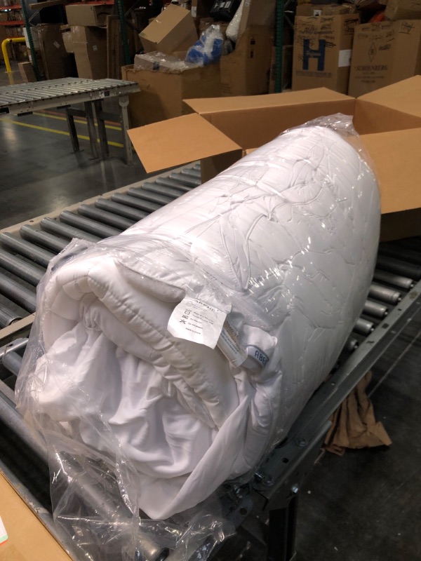 Photo 1 of ABENE King Mattress Topper for Back Pain Relief, Extra Thick Mattress Pad Pillowtop, Soft Mattress Cover with Deep Pocket, Overfilled Down Alternative Filling, White
