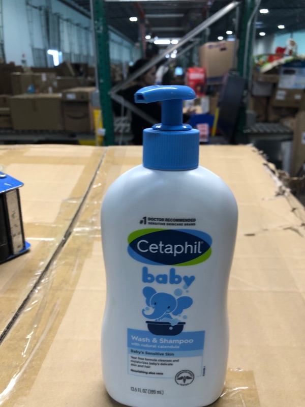 Photo 2 of Cetaphil Baby Daily Lotion with Organic Calendula, NEW 13.5 fl oz, Vitamin E, Sweet Almond & Sunflower Oils, Mineral Oil Free, Paraben Free, Dermatologist Tested, Clinically Proven for Sensitive Skin
