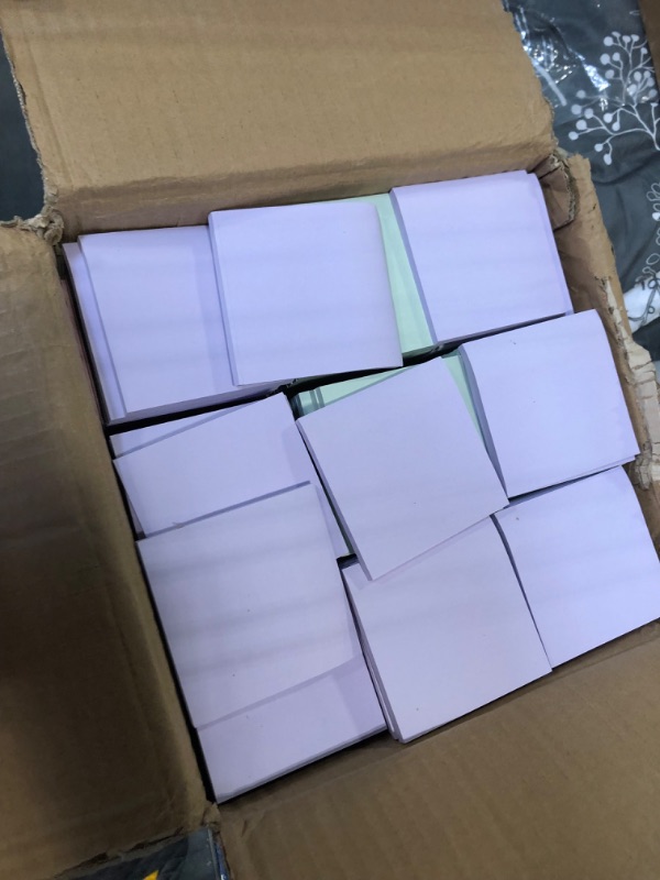 Photo 1 of 500 Pack Sticky Notes Bulk 3x3 Inch Sticky Pads Notes Colorful Self Stick Notes 10 Colors Adhesive Memo Pads Post Notes Desk Accessories for School Office Home Meeting Study Supplies, 50 Sheets/Pad