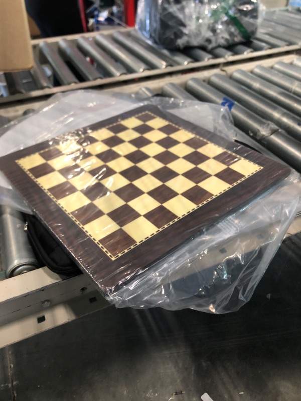 Photo 1 of Craftorious Wooden Tournament Size 14 Inches Non Magnetic Chess Board Only to Bring Up A Luxury Playing Experience for Professionals and Decor