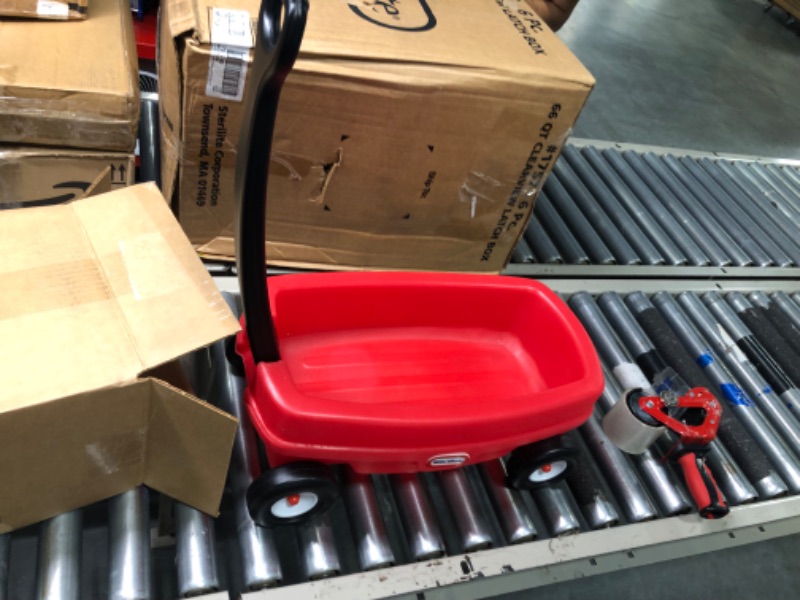 Photo 1 of Little Tikes Lil' Wagon – Red And Black, Indoor and Outdoor Play, Easy Assembly, Made Of Tough Plastic Inside and Out, Handle Folds For Easy Storage | Kids 18