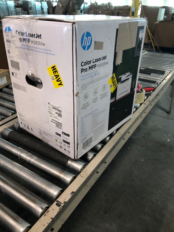 Photo 2 of HP Color LaserJet Pro M283fdw Wireless All-in-One Laser Printer, Remote Mobile Print, Scan & Copy, Duplex Printing, Works with Alexa (7KW75A), White 