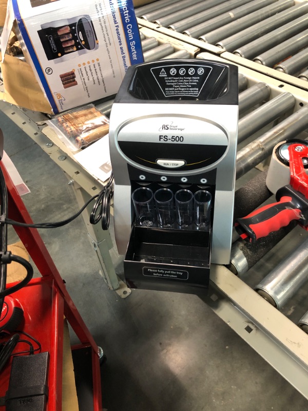Photo 1 of Royal Sovereign, RSIFS500, FS-500 One-Row Coin Sorter, 1 Each, Gray 