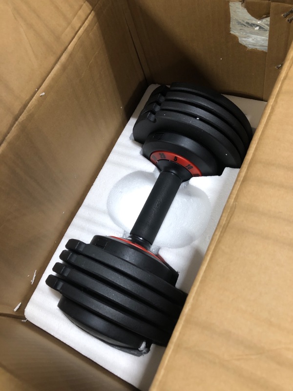 Photo 2 of Adjustable Dumbbells 25/55LB Single Dumbbell Weights, 5 in 1 Free Weights Dumbbell with Anti-Slip Metal Handle, Suitable for Home Gym Exercise Equipment 25LB-1pc