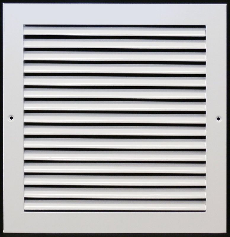 Photo 1 of 24" X 24"Aluminum Return Grille - Easy Air Flow - Linear Bar Grilles [Outer Dimensions: 26.5"w X 26.5"h]
