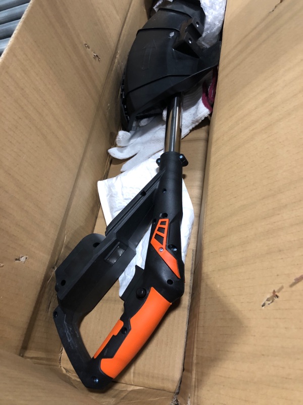 Photo 1 of Cordless Weed Wacker/Eater, String Trimmer Battery Powered, with 2 PCS 2.0Ah Batteries and 3Types Blades, for Lawn, Yard and Bush Trimming (Black)