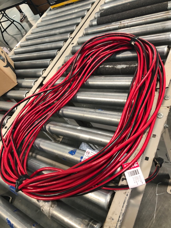 Photo 2 of 100 ft. 14/3 Indoor/Outdoor Extension Cord, Red and Black