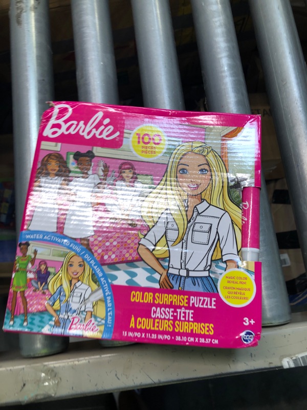 Photo 1 of Barbie - Color Surprise Puzzle - 100 Piece Magic Water Reveal Puzzle with Water Pen Included. Great Gift for Boys and Girls!