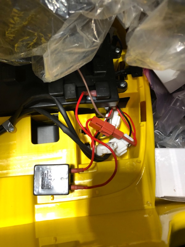 Photo 1 of Kidzone Kids Electric Ride On 12V Licensed Lamborghini Aventador Battery Powered Sports Car Toy with 2 Speeds, Parent Control, Sound System, LED Headlights & Hydraulic Doors - Yellow