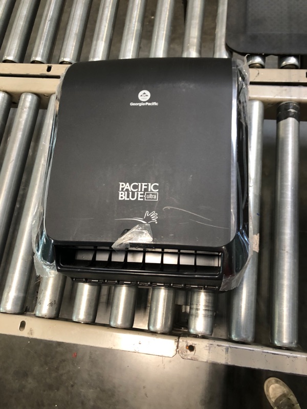 Photo 1 of Pacific Blue Ultra 8" High-Capacity Automated Touchless Paper Towel Dispenser by GP PRO (Georgia-Pacific); Black; 59590; 12.9" W x 9" D x 16" H; 1 Dispenser