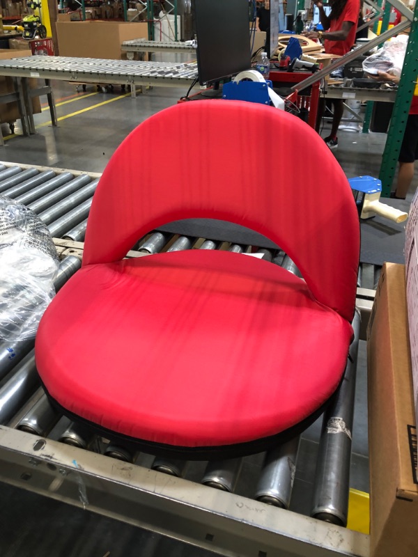 Photo 1 of ECR4Kids Spectator Adjustable Floor Chair, Stadium Seat, Red