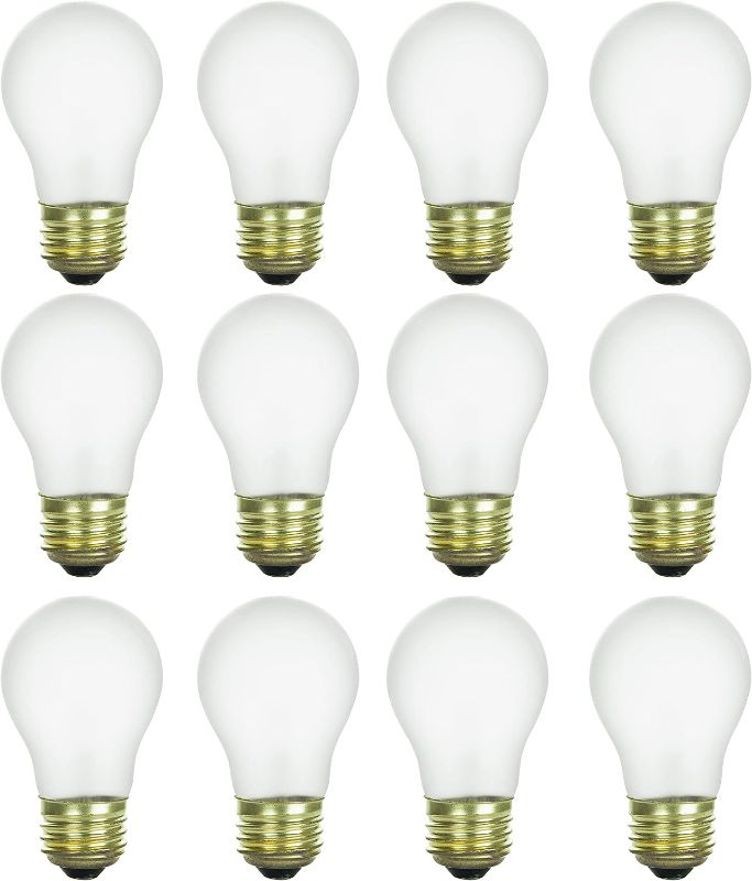 Photo 1 of Sunlite A15 Appliance frosted bulbs 12 pk