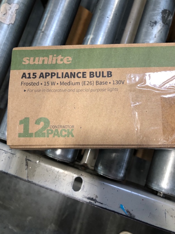 Photo 1 of Sunlite A15 Appliance frosted bulbs 12 pk