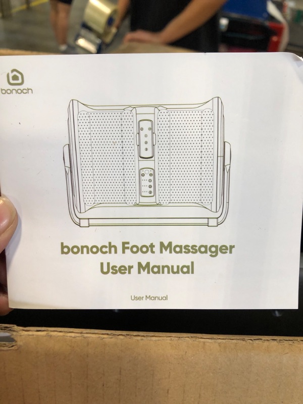 Photo 1 of bonoch Shiatsu Foot Massager Machine with Heat, Foot and Calf Massager with Remote, 3 Intensity Heat Therapy Kneading Air Compression, Foot Massager for Plantar Fasciitis Neuropathy Blood Circulation Gray