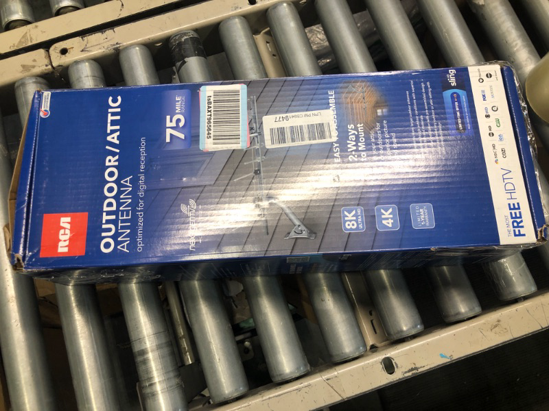Photo 1 of RCA Compact Outdoor or Attic Yagi TV Antenna - Long Range Digital OTA Antenna for Clear Reception, NexGenTV Compatible, Supports 4K/8K 1080p TVs 75 Mile Range