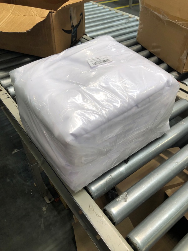 Photo 1 of 8 Pack Thick Premium White Tablecloth 60 x 102 Inch, Rectangle Table Clothes for 6 Foot Rectangle Tables Washable Polyester Fabric Table Covers for Wedding Party Reception Banquet Buffet Restaurant White 60 x 102 Inch