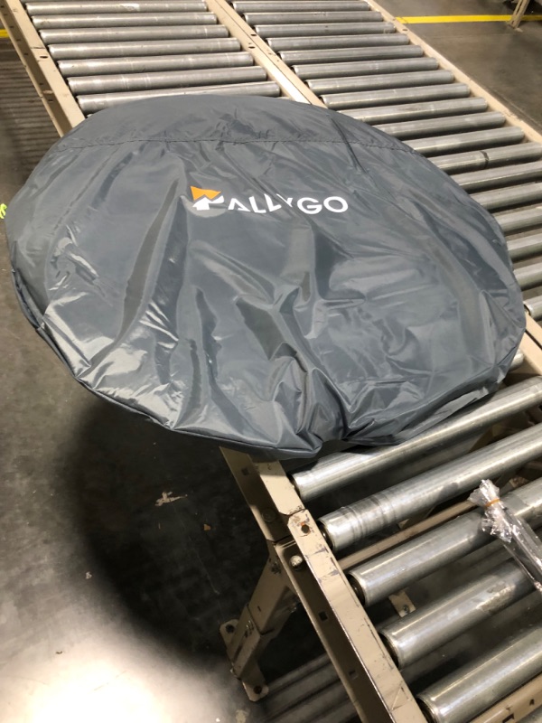 Photo 1 of PALLYGO Easy Pop Up Tent 6 Person Tents for Camping Traveling Double Layer Waterproof Instant Family Camping Tents People Man Popup Tent Space for 2/3/4/5/6 Green&Grey&Poles