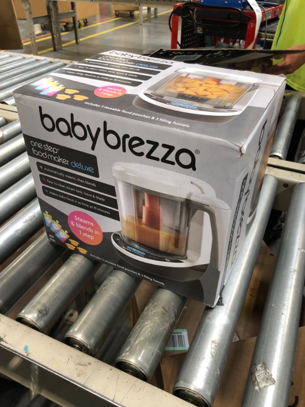 Photo 2 of Baby Brezza One Step Baby Food Maker Deluxe – Cooker and Blender in One to Steam and Puree Baby Food for Pouches - Make Organic Food for Infants and Toddlers - Set Includes 3 Pouches and 3 Funnels