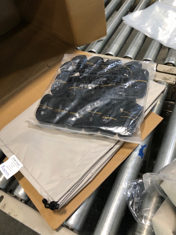 Photo 1 of Pontoon Boat Cover, Fits 17-20 ft Pontoon and Flat Bottom Boats, Beamwidth Up to 102 Inch, Waterproof Marine Grade Polyester, Adjustable Straps and Storage Bag Included gray H: 17-20' Long, Beam Width up to 102" Pontoon Boat