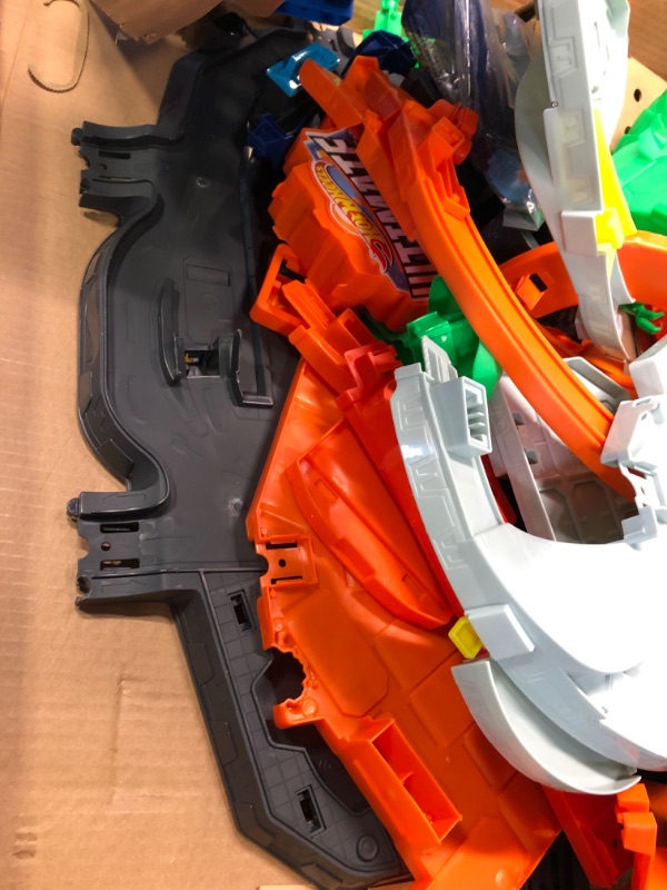 Photo 1 of Hot Wheels Track Set, Ultimate Garage Toy Vehicle Playset With Moving T-Rex Dinosaur, Storage For 100+ Vehicles, 3ft+ Tall