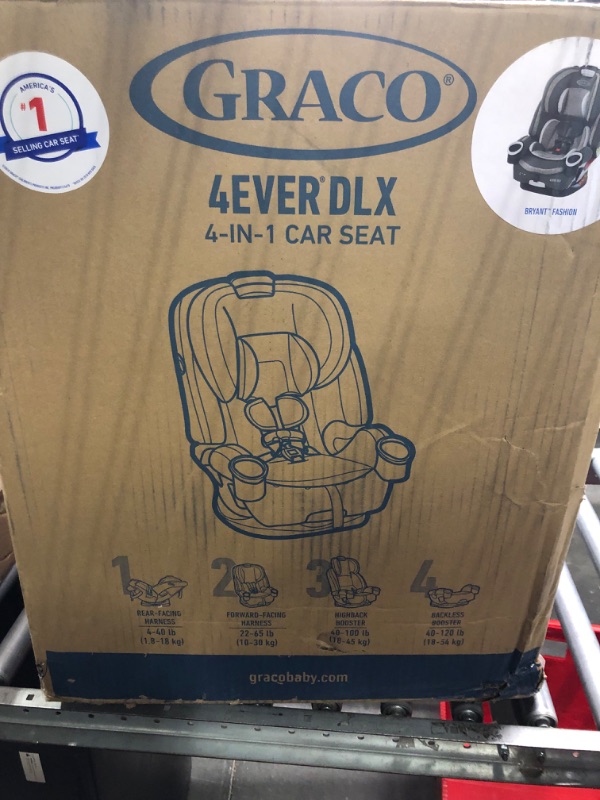 Photo 2 of Graco 4Ever DLX 4 in 1 Car Seat, Infant to Toddler Car Seat, with 10 Years of Use, Bryant , 20x21.5x24 Inch (Pack of 1) DLX Bryant